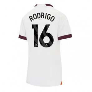 Manchester City Rodri Hernandez #16 Dámské Venkovní Dres 2023-24 Krátký Rukáv